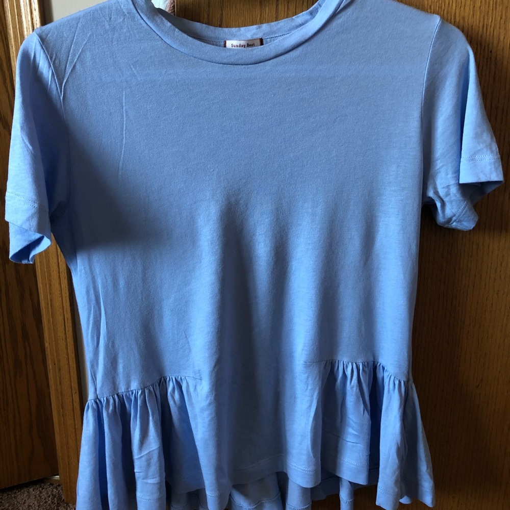 Aritzia Sunday Best peplum shirt